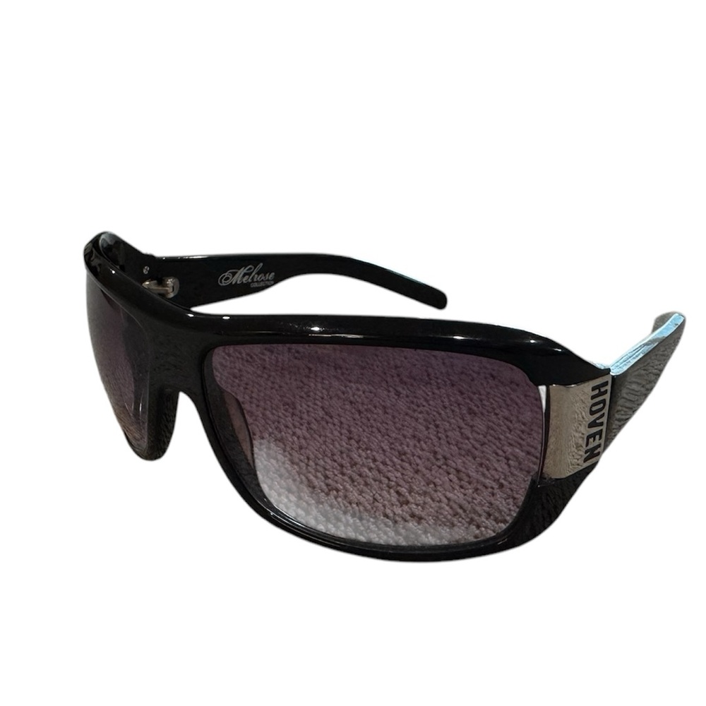 Hoven Zeen Sunglasses black with pink fade lenses